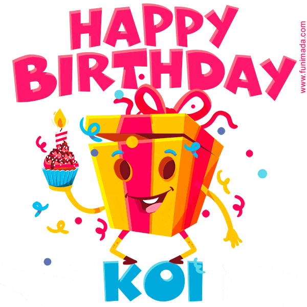 Funny Happy Birthday Koi GIF