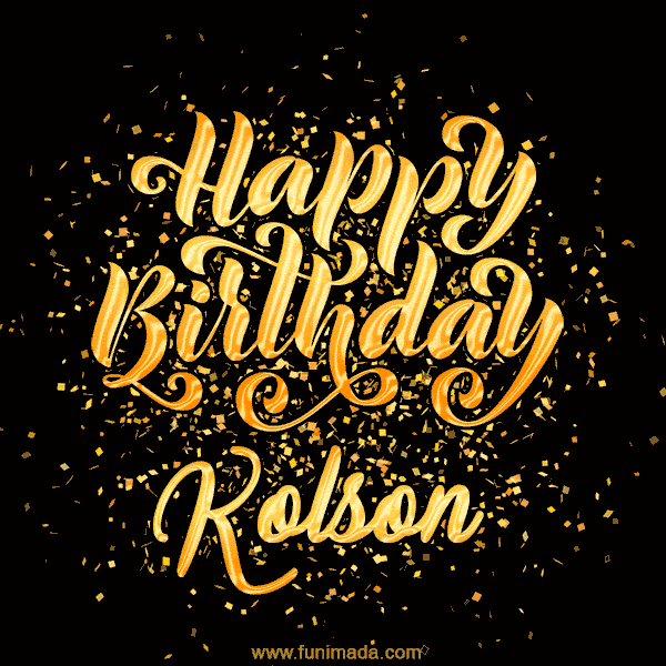 Happy Birthday Card for Kolson - Download GIF and Send for Free
