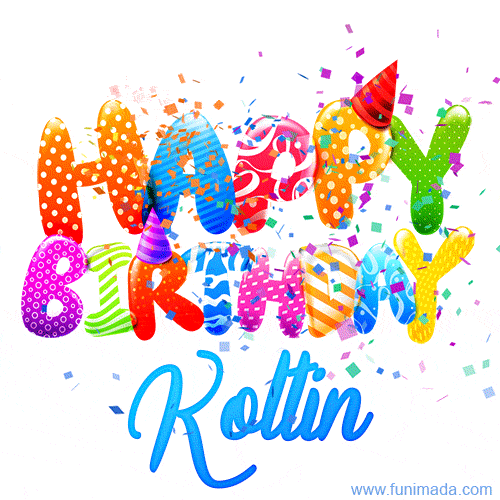 Happy Birthday Koltin - Creative Personalized GIF With Name