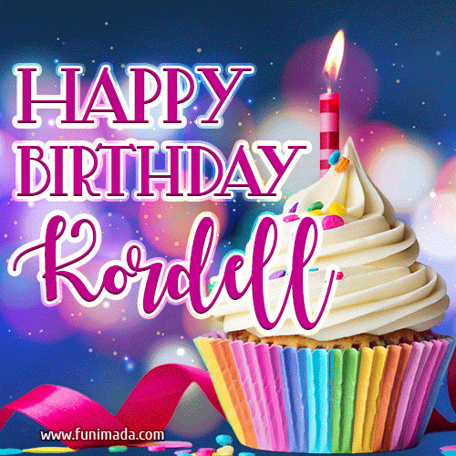 Happy Birthday Kordell - Lovely Animated GIF