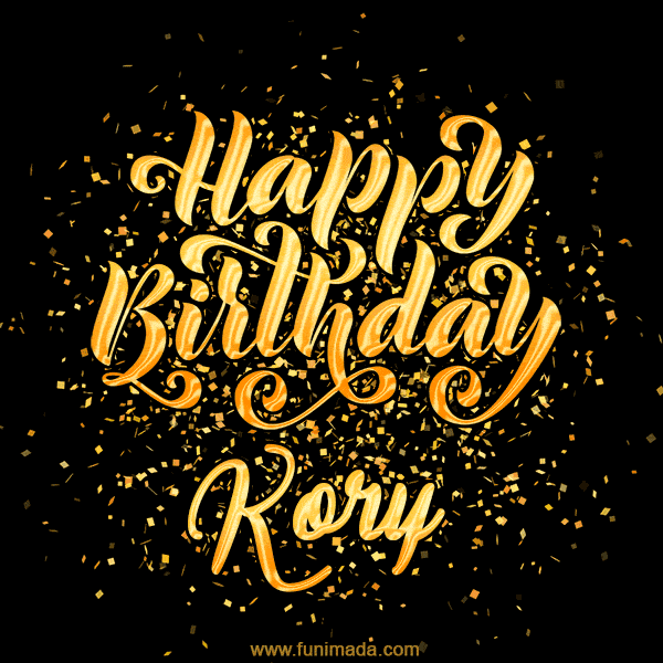 Happy Birthday Card for Kory - Download GIF and Send for Free