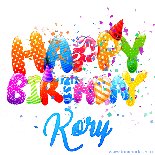 Happy Birthday Kory - Creative Personalized GIF With Name