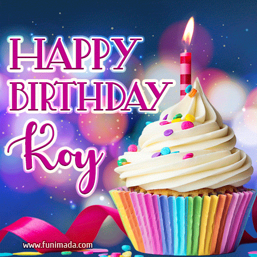 Happy Birthday Koy - Lovely Animated GIF