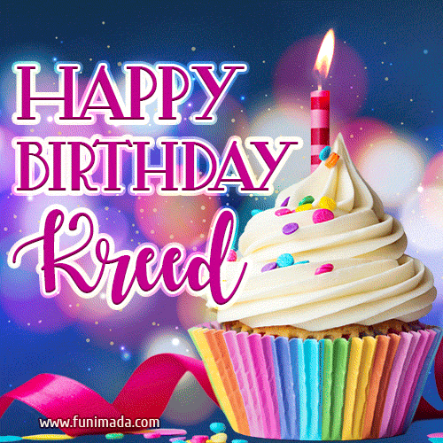 Happy Birthday Kreed - Lovely Animated GIF