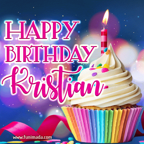 Happy Birthday Kristian - Lovely Animated GIF