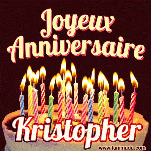 Joyeux anniversaire Kristopher GIF