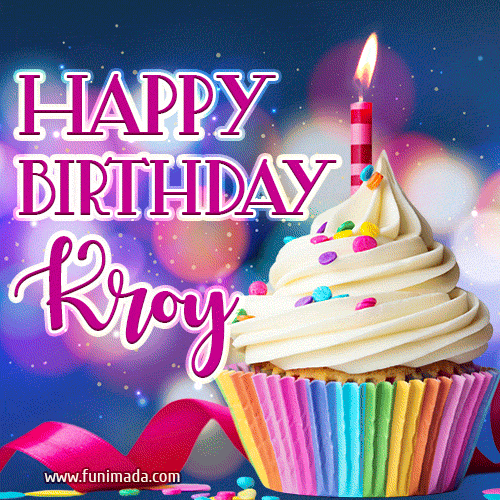Happy Birthday Kroy - Lovely Animated GIF