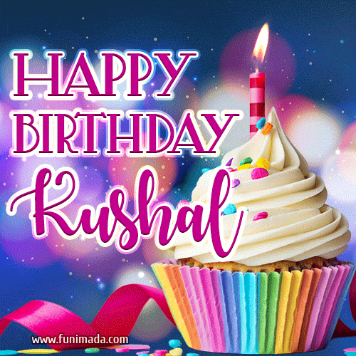 Happy Birthday Kushal - Lovely Animated GIF