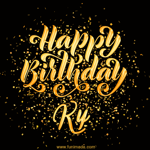 Happy Birthday Card for Ky - Download GIF and Send for Free