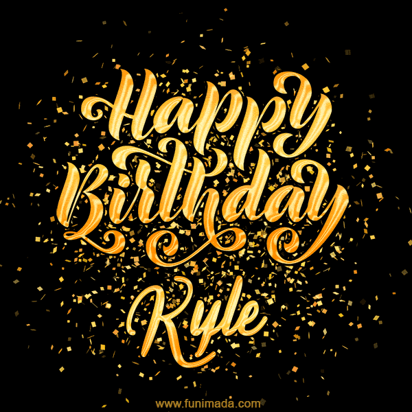Happy Birthday Card for Kyle - Download GIF and Send for Free