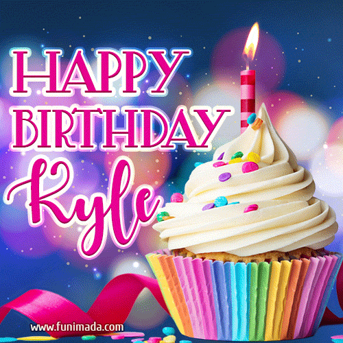 Happy Birthday Kyle - Lovely Animated GIF