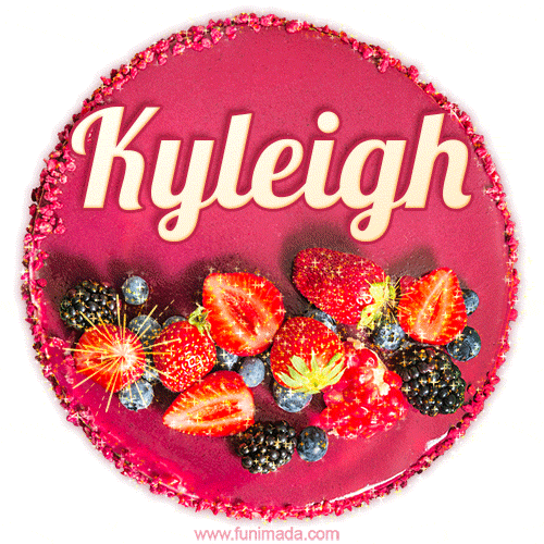 Happy Birthday Cake with Name Kyleigh - Free Download