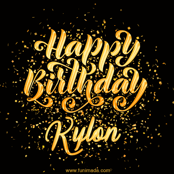 Happy Birthday Card for Kylon - Download GIF and Send for Free