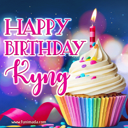 Happy Birthday Kyng - Lovely Animated GIF