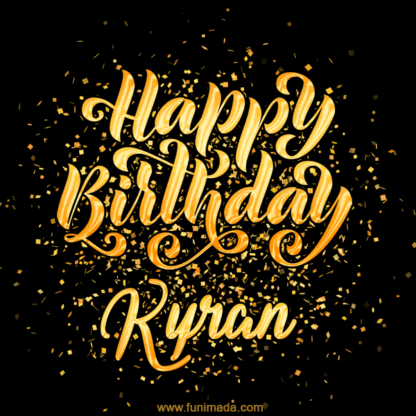 Happy Birthday Card for Kyran - Download GIF and Send for Free