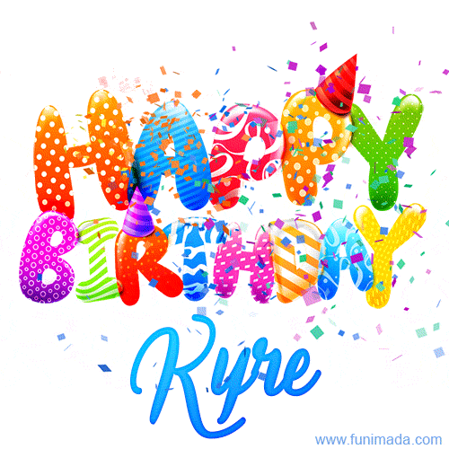 Happy Birthday Kyre - Creative Personalized GIF With Name