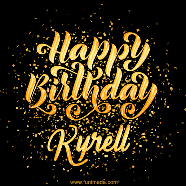 Happy Birthday Card for Kyrell - Download GIF and Send for Free