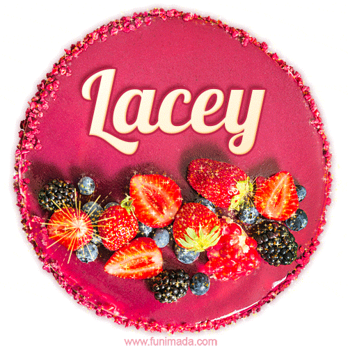 Happy Birthday Cake with Name Lacey - Free Download