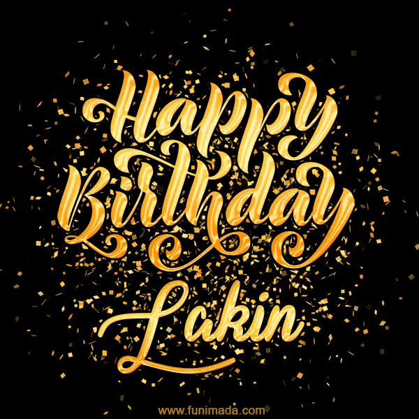 Happy Birthday Card for Lakin - Download GIF and Send for Free