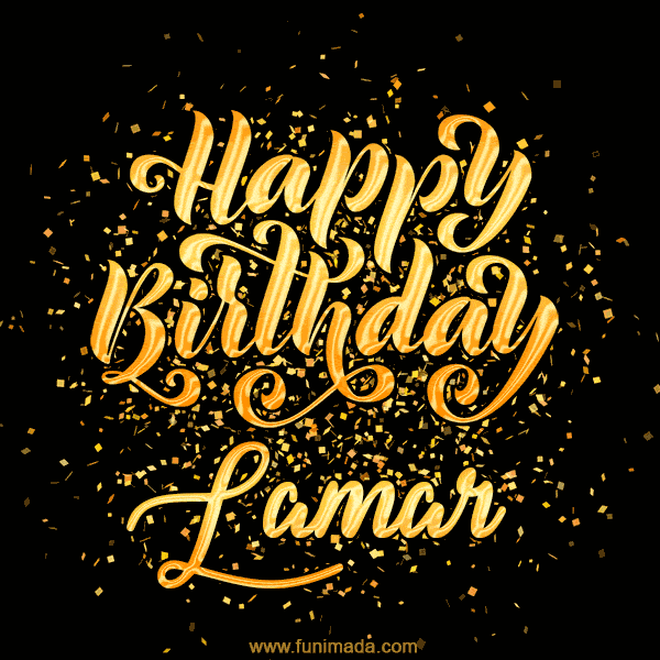 Happy Birthday Card for Lamar - Download GIF and Send for Free