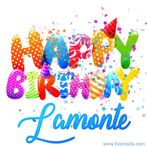 Happy Birthday Lamonte - Creative Personalized GIF With Name