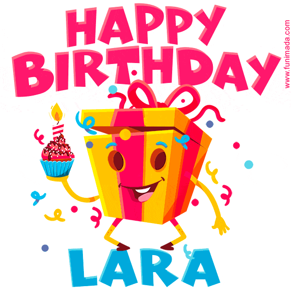 Funny Happy Birthday Lara GIF