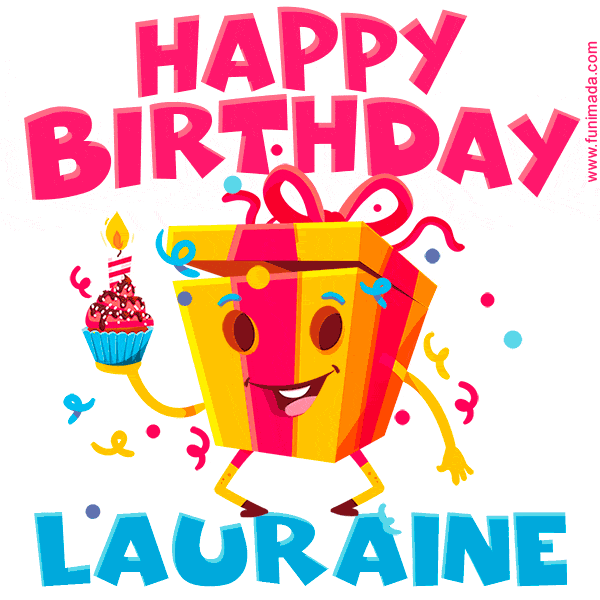 Funny Happy Birthday Lauraine GIF