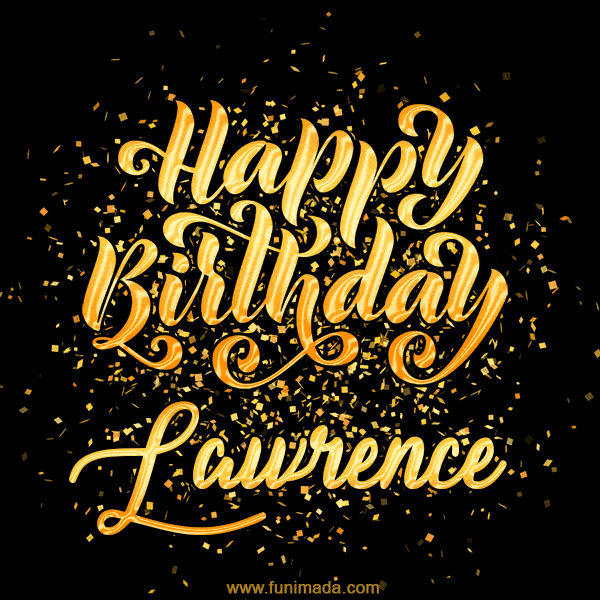 Happy Birthday Card for Lawrence - Download GIF and Send for Free