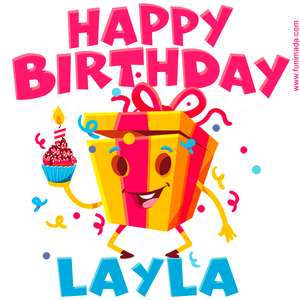 Funny Happy Birthday Layla GIF