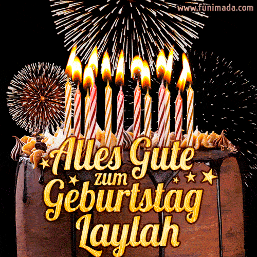 Alles Gute zum Geburtstag Laylah (GIF)