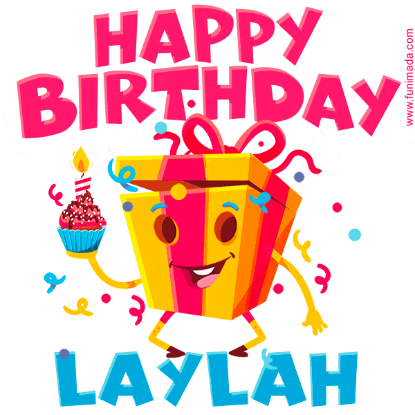 Funny Happy Birthday Laylah GIF