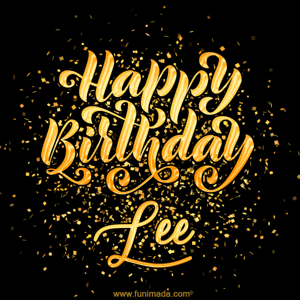 Happy Birthday Card for Lee - Download GIF and Send for Free