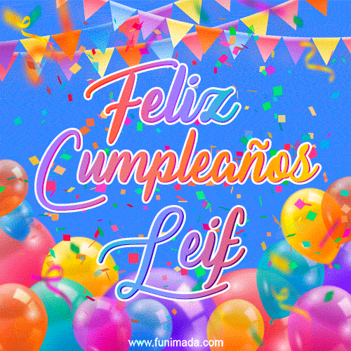 Feliz Cumpleaños Leif (GIF)