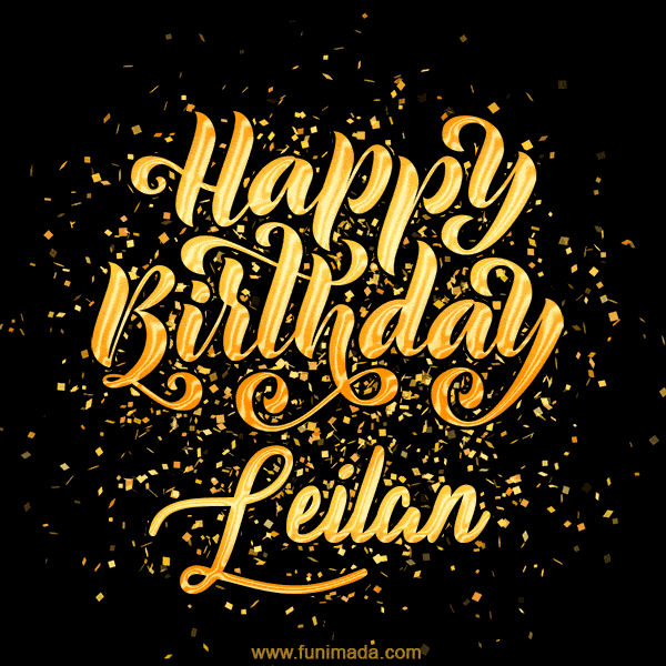Happy Birthday Card for Leilan - Download GIF and Send for Free