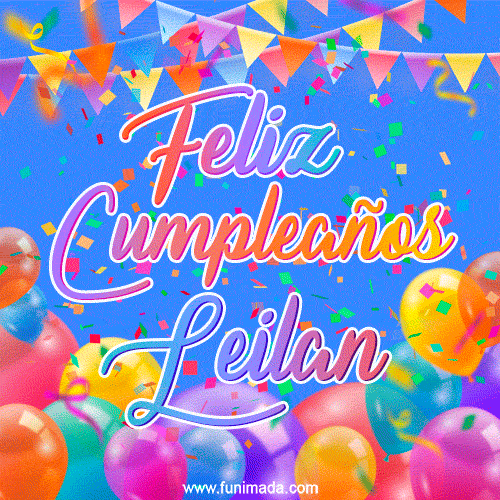Feliz Cumpleaños Leilan (GIF)