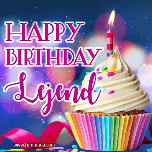 Happy Birthday Lejend - Lovely Animated GIF