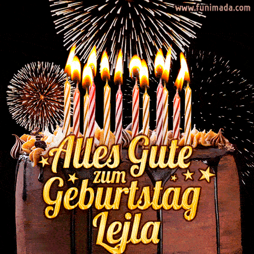 Alles Gute zum Geburtstag Lejla (GIF)
