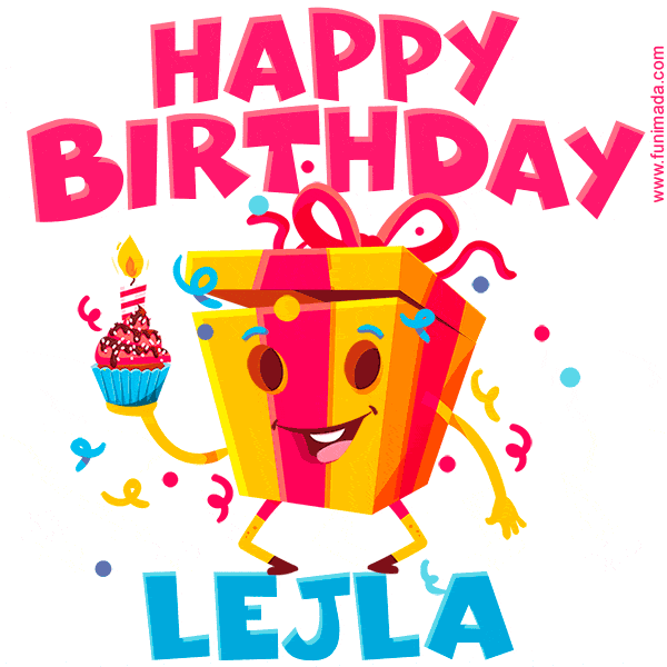 Funny Happy Birthday Lejla GIF