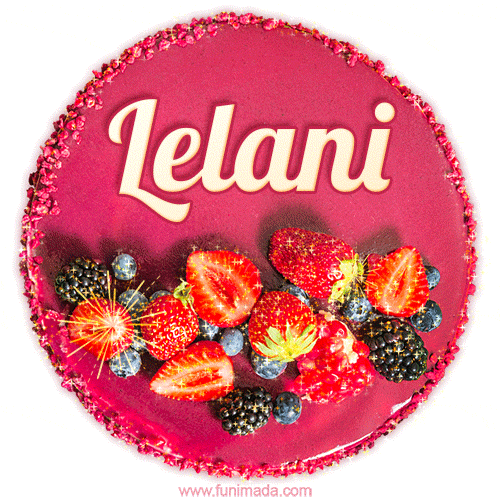 Happy Birthday Cake with Name Lelani - Free Download