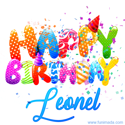 Happy Birthday Leonel - Creative Personalized GIF With Name