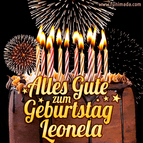 Alles Gute zum Geburtstag Leonela (GIF)