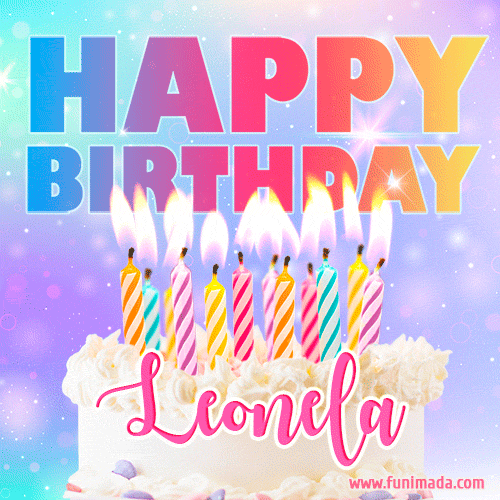 Funny Happy Birthday Leonela GIF