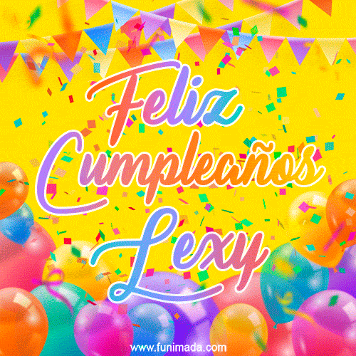 Feliz Cumpleaños Lexy (GIF)