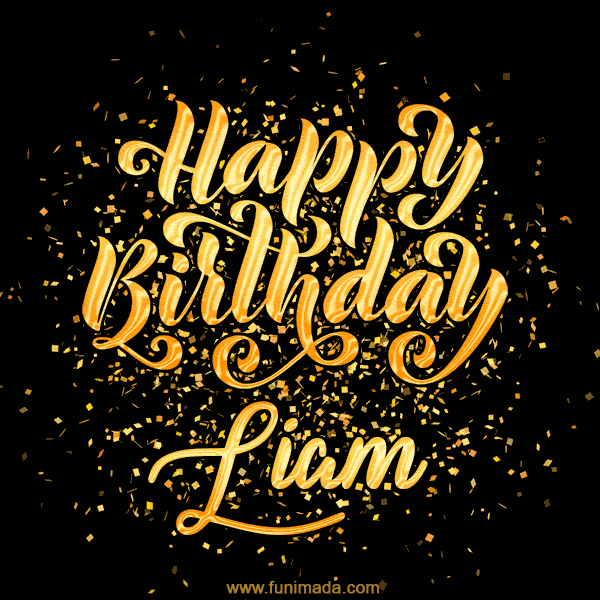 Happy Birthday Card for Liam - Download GIF and Send for Free