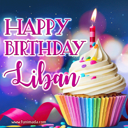Happy Birthday Liban - Lovely Animated GIF