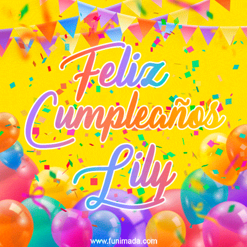 Feliz Cumpleaños Lily (GIF)