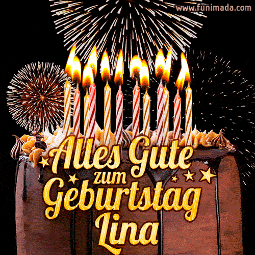Alles Gute zum Geburtstag Lina (GIF)