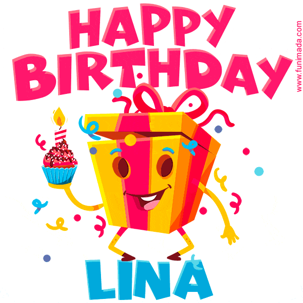 Funny Happy Birthday Lina GIF