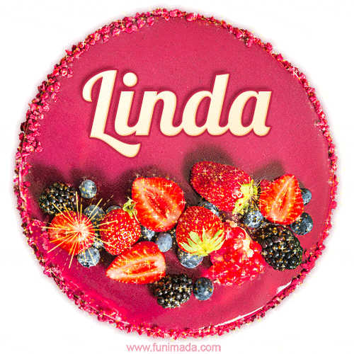 Happy Birthday Cake with Name Linda - Free Download