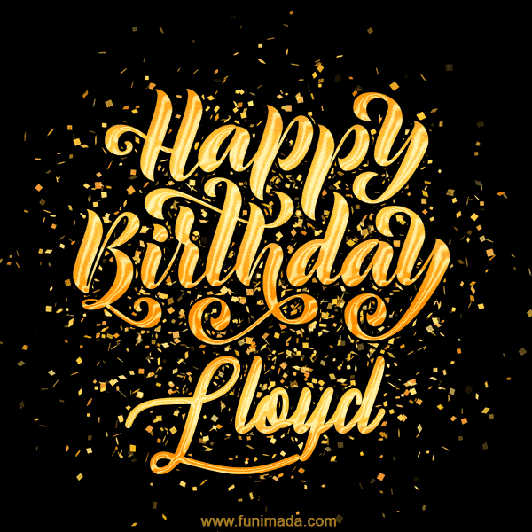 Happy Birthday Card for Lloyd - Download GIF and Send for Free